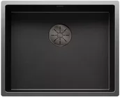 Zlewozmywaki - Zlewozmywak stalowy BLANCO Claron 500-U Ciemna stal 527834 - miniaturka - grafika 1