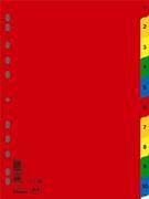 Przekładki do segregatorów - Donau Przekładki A4 PP 1-10 kolorowe 7712095 - miniaturka - grafika 1