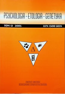 praca zbiorowa Psychologia etologia genetyka tom 16/2007 Praca zbiorowa - Czasopisma - miniaturka - grafika 3
