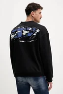 Bluzy męskie - Diesel bluza S-BOXT-T2 męska kolor czarny gładka A18694.0HYAT - miniaturka - grafika 1