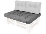 Poduszki ogrodowe - Poduszka siedzisko na meble z palet, Leo, Grafit Ekolen, 120x80 cm - miniaturka - grafika 1