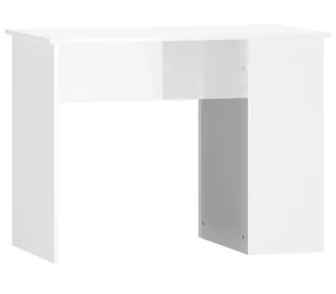 Elior Biurko z półkami w kolorze białym z połyskiem F7-Z42 - Biurka - miniaturka - grafika 1