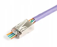 Pozostałe akcesoria sieciowe - Wtyk RJ45 (8P8C) przelotowy DIGITUS kat.5e, ekranowany, AWG 26-24, - miniaturka - grafika 1