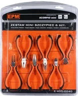 Kombinerki i obcęgi - EPM PROFESSIONAL ZESTAW MINI SZCZYPIEC 6 SZTUK CRV SCORPIO E-400-0040 [6682018] - miniaturka - grafika 1