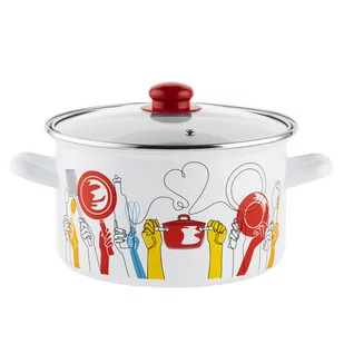 Garnek emaliowany Emalia Polska Pleszew Pepito 22 cm 4,7 l - Garnki - miniaturka - grafika 1