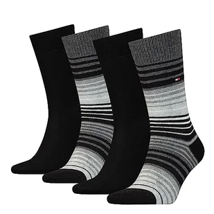 Tommy Hilfiger Skarpety męskie CLSSC (4 sztuki), czarny, 43-46 EU - Skarpetki męskie - miniaturka - grafika 1