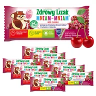 Gumy do żucia, lizaki, dropsy - Zdrowy lizak dla dzieci mniam mniam z witaminami smak wiśniowy ZESTAW 10 sztuk - miniaturka - grafika 1