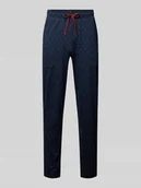 Spodnie sportowe męskie - Spodnie dresowe z elastycznym ściągaczem - miniaturka - grafika 1