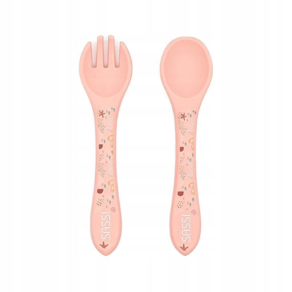 SASSI Sztućce silikonowe dla dzieci zestaw Ośmiornica