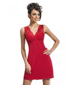 Bielizna nocna - Koszula nocna Kristina czerwona - miniaturka - grafika 1