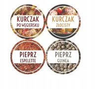Etykiety do drukarek - Naklejki Etykiety Na Przyprawy Słoik 300 Przypraw - miniaturka - grafika 1