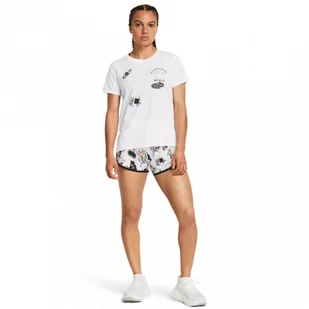 Damskie spodenki do biegania Under Armour UA We Run Fly By Elite Short - białe - Spodenki damskie - miniaturka - grafika 1
