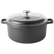 Garnki - BergHOFF Gem warzyw,/garnek do gotowania z pokrywką szklaną, powłoka zapobiegająca przywieraniu, przeznaczony do płyt indukcyjnych, 28 cm, czarna 2307311 - miniaturka - grafika 1