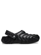 Klapki i japonki męskie - Crocs Klapki Classic Lined Overpuff Clog 210059 Czarny - miniaturka - grafika 1