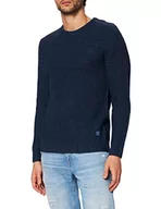 Swetry męskie - Blend Sweter męski, 194024/Dress Blues, XXL - miniaturka - grafika 1