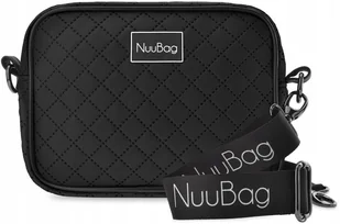 NuuBag LISTONOSZKA Czarna PIKOWANA TOREBKA Damska - Torebki damskie - miniaturka - grafika 1