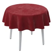 Obrusy i serwetki - Dekoria Obrus okrągły intensywna czerwień 135 cm Velvet - miniaturka - grafika 1