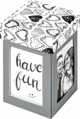 Albumy fotograficzne - Walther Walther Photo Gift Box Surprise 8,5x8,5x13,5 grey FB280D - miniaturka - grafika 1