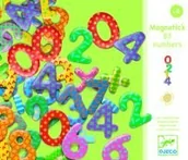 Zabawki interaktywne dla dzieci - Djeco Cyferki magnetyczne 38 szt. - miniaturka - grafika 1