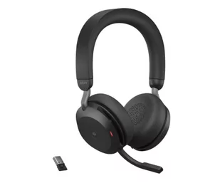 Jabra Evolve2 75 Link380a MS Stereo Stand czarne - Słuchawki - miniaturka - grafika 1