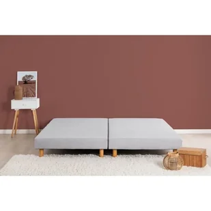 DEKO DREAM Rakenne Tapicerowane podstawy łóżek 2x80x200 - Szare lite drewno + nóżki - Meble modułowe i akcesoria - miniaturka - grafika 1