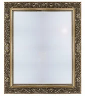 Lustra - Złote Lustro w STYLOWEJ drewnianej ramie 80x50 S2 - miniaturka - grafika 1