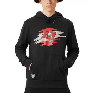 New Era Męska bluza z kapturem Tampa Bay Buccaneers, blk, M - Bluzy męskie - miniaturka - grafika 1