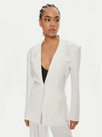 Marynarki i żakiety damskie - NORMA KAMALI Marynarka KK1244PLD41944 Biały Regular Fit - miniaturka - grafika 1