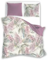 Pościel - Faro Pościel satynowa 160x200 Elegant 026 wrzosowa zielona kwiaty dwustronna S 23 - miniaturka - grafika 1