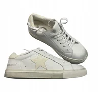 Półbuty męskie - Sneakresy męskie Steve Madden Opinion White 43 - miniaturka - grafika 1