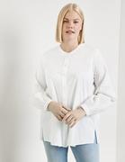 Bluzki damskie - SAMOON Bluzka z balonowymi rękawami Biały 46/L - miniaturka - grafika 1