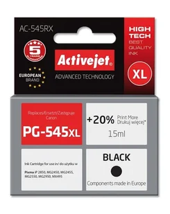 ActiveJet AC-545RX Zamiennik Canon PG-545XL AC-545RX Zamiennik Canon PG-545XL - Tusze zamienniki - miniaturka - grafika 2