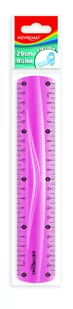 KEYROAD Linijka KEYROAD, 20cm, elastyczna, zawieszka, różowa KR970854-1 - Linijki, ekierki - miniaturka - grafika 1
