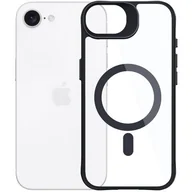 Etui i futerały do telefonów - Etui 3MK Satin Armor MagCase do Apple iPhone 16e Przezroczysto-czarny - miniaturka - grafika 1