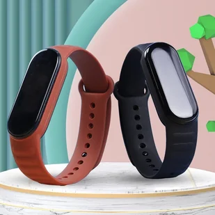 Silikonowa Opaska Leather TPU do Xiaomi Mi Band 5 / Mi Band 6 / Mi Band 7 czarny - Akcesoria do smartwatchy - miniaturka - grafika 5