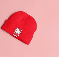 Czapki dla dzieci - Nowa czapka zimowa dla dzieci Hello Kitty urocza czapka dla dzieci czapka zimowa ciepła - miniaturka - grafika 1