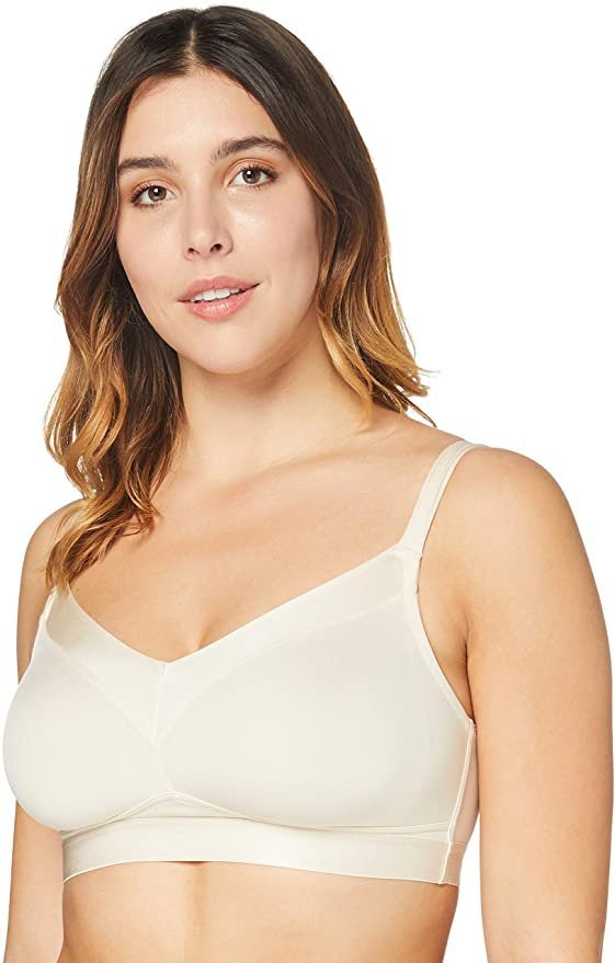 Iris & Lilly Damski biustonosz 85E piaskowy mikrofibra