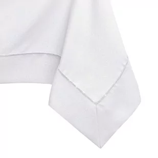 Obrus Empire Biały Gładki Klasyczny 110x200 AmeliaHome - TCLOTH/AH/EMPIRE/BRD/PPG/WHITE/110X200 - Obrusy i serwetki - miniaturka - grafika 1