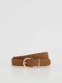 Paski - Reserved - Zamszowy pasek - brązowy - miniaturka - grafika 1