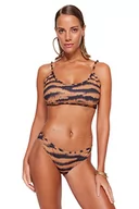 Stroje kąpielowe - Trendyol Damski normalny stan normalny dół od bikini, Brązowy, 42 - miniaturka - grafika 1