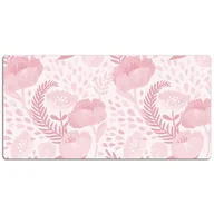 Podkładki na biurko - Podkładka na biurko z nadrukiem Maki w kolorze różu 120x60 cm - miniaturka - grafika 1
