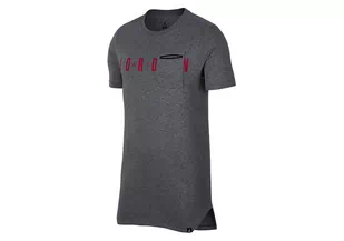 Nike Air Jordan Sportswear Alt-Hem Pocket Tee Carbon Heather - Koszulki męskie - miniaturka - grafika 1