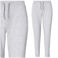 Spodnie damskie - Dresowe Spodnie Damskie Ocieplane Joggery Gładkie Szare Klasyczne MORAJ L - miniaturka - grafika 1