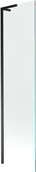 Parawany nawannowe - Mexen Next L parawan nawannowy 1-skrzydłowy 50 x 150 cm, transparent, czarny - 895-050-000-03-00-70 - miniaturka - grafika 1