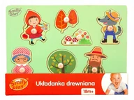 Klocki - Układanka drewniana Czerwony Kapturek PREZENT NA ŚWIĘTA - miniaturka - grafika 1