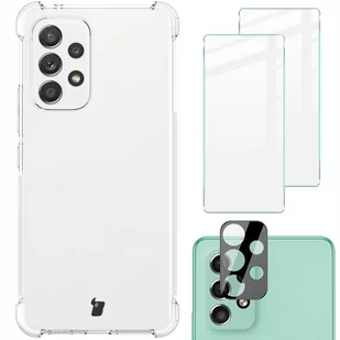 Bizon Etui + 2x szkło + obiektyw Case Clear Galaxy A53 5G przezroczyste BCCGALA535GCL - Etui i futerały do telefonów - miniaturka - grafika 1