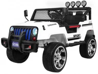 Pojazdy elektryczne dla dzieci - 4toys, samochód na akumulator Jeep Raptor Drifter 4x4 New, biały - miniaturka - grafika 1