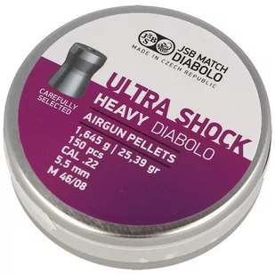 JSB - Śrut do wiatrówki Diabolo Heavy Ultra Shock 5.50 mm - 150 szt. - 546228-150 - Amunicja do wiatrówek - miniaturka - grafika 1