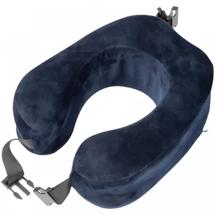 Top Gadget, Poduszka podróżna, granatowy, karabińczyk do zawieszenia rozmiar 27,5x22x9,5 cm - Sprzęt wspinaczkowy - miniaturka - grafika 1