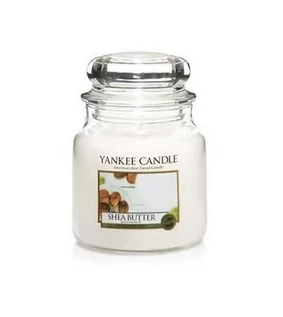 Świece - Yankee Candle Shea Butter 411 g Classic średnia świeczka zapachowa - grafika 1